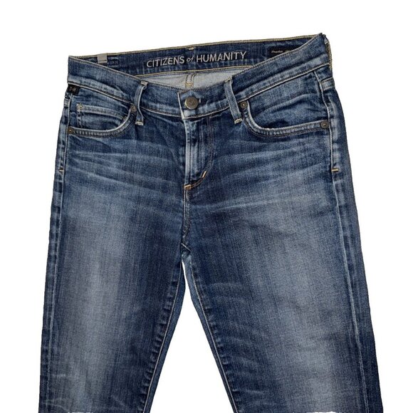 CITIZENS OF HUMANITY, Phoebe jeans 26, slim straight crop, denim, medium wash - Picture 3 of 11